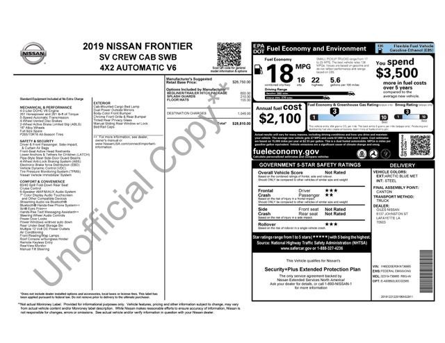 2019 Nissan Frontier SV