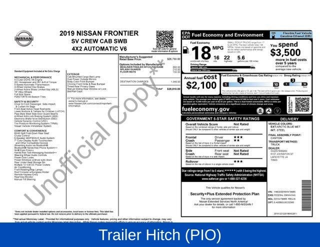 2019 Nissan Frontier SV