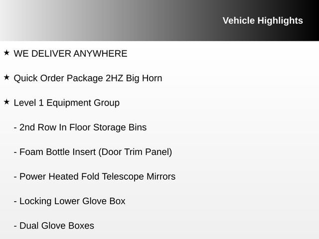 2023 RAM 2500 Big Horn