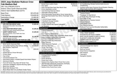 2023 Jeep Gladiator Rubicon