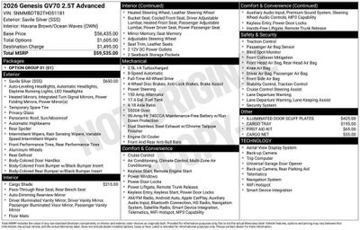 2026 Genesis GV70 2.5T Advanced