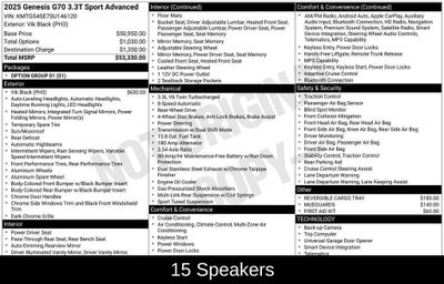 2025 Genesis G70 3.3T Sport Advanced