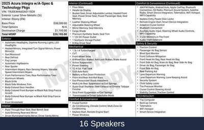 2025 Acura Integra A-Spec Tech Package