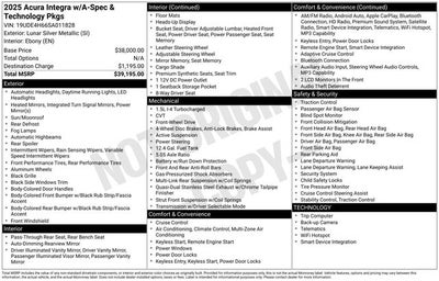 2025 Acura Integra A-Spec Tech Package
