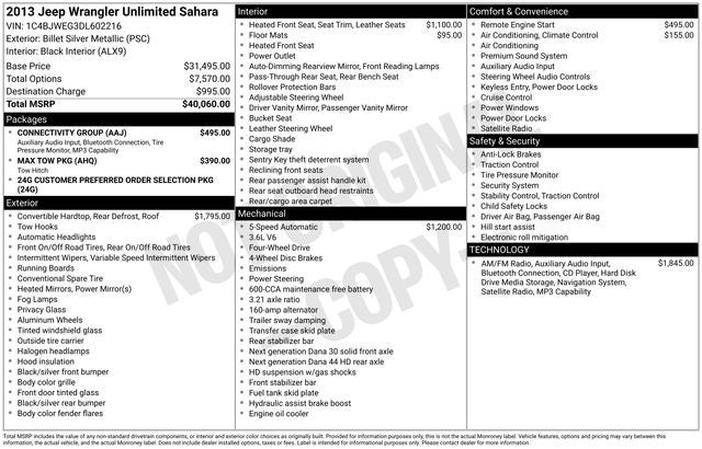 2013 Jeep Wrangler Unlimited Sahara
