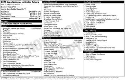 2021 Jeep Wrangler Unlimited Sahara