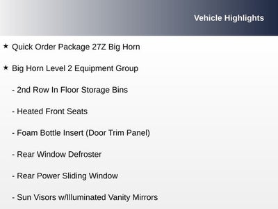 2020 RAM 1500 Big Horn/Lone Star