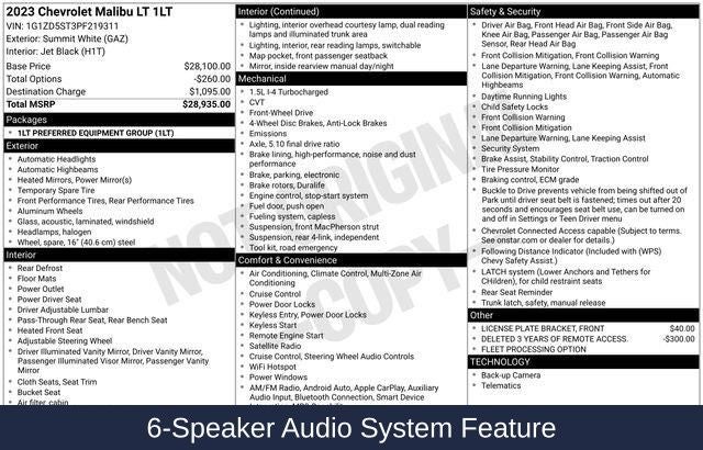 2023 Chevrolet Malibu LT 1LT