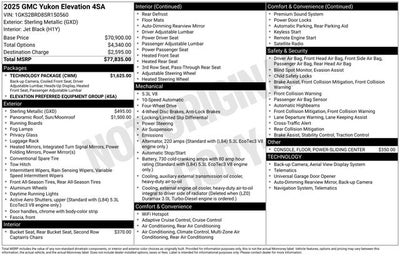 2025 GMC Yukon Elevation