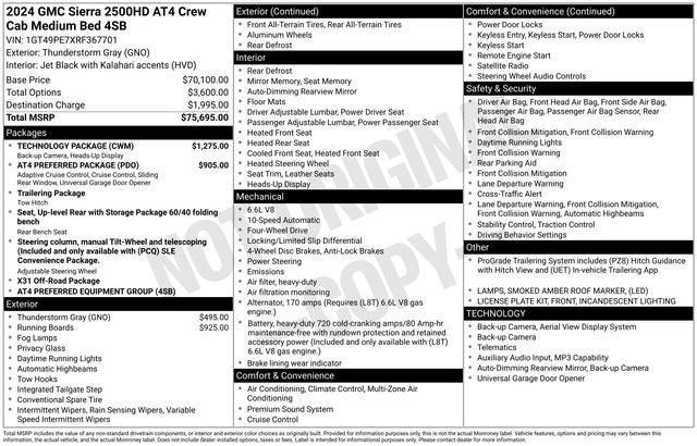 2024 GMC Sierra 2500HD AT4
