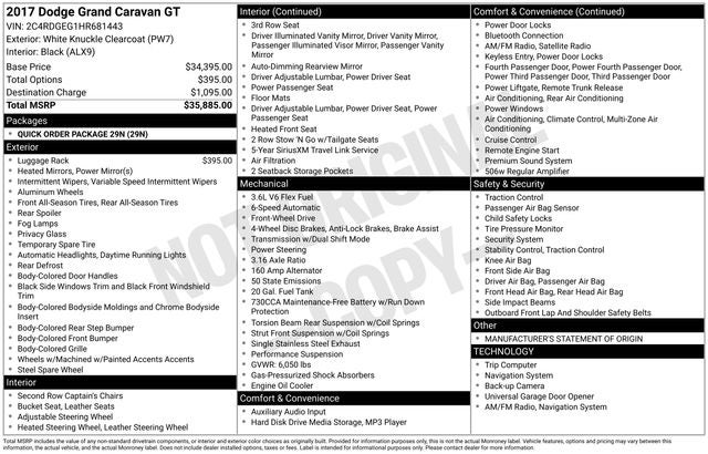 2017 Dodge Grand Caravan GT