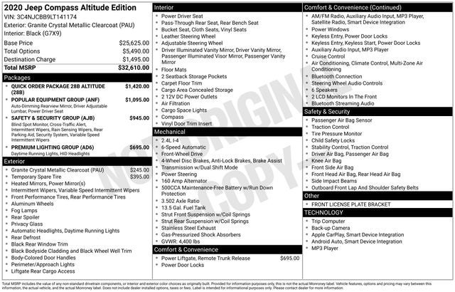 2020 Jeep Compass Altitude