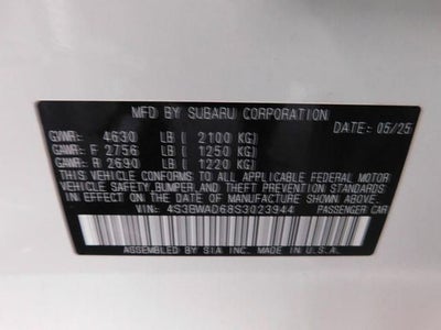 2025 Subaru Legacy Premium