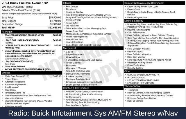 2024 Buick Enclave Avenir