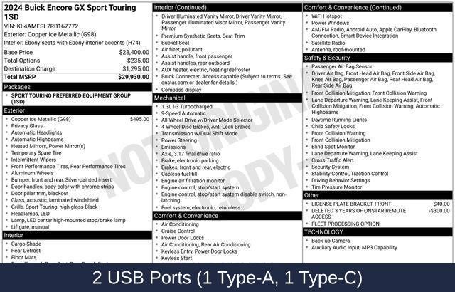 2024 Buick Encore GX Sport Touring