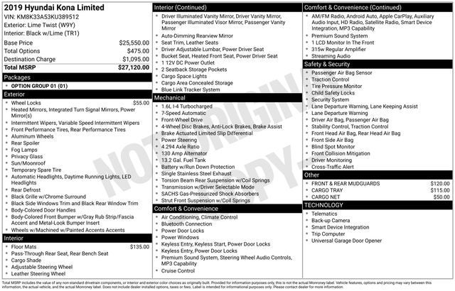 2019 Hyundai Kona Limited