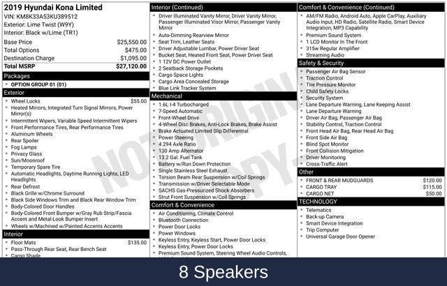 2019 Hyundai Kona Limited