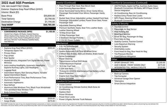 2022 Audi SQ5 Premium quattro