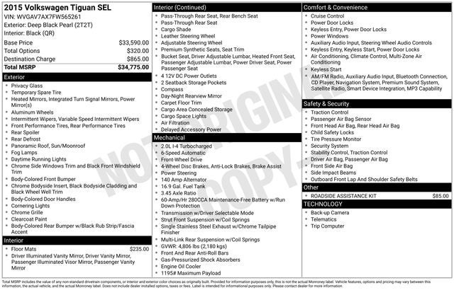 2015 Volkswagen Tiguan SEL