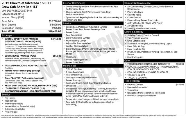 2012 Chevrolet Silverado 1500 LT