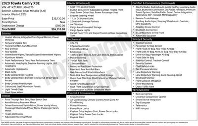 2020 Toyota Camry XSE V6