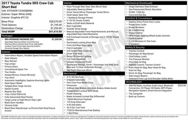 2017 Toyota Tundra Base