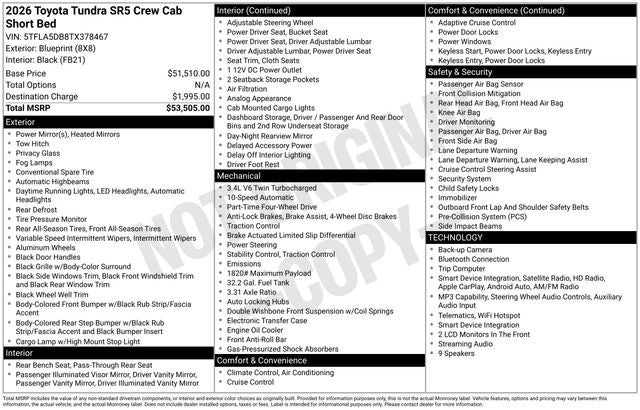 2026 Toyota Tundra SR5