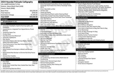 2024 Hyundai Palisade Calligraphy