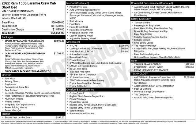2022 RAM 1500 Laramie