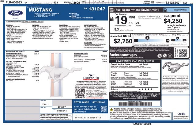 2025 Ford Mustang GT Premium
