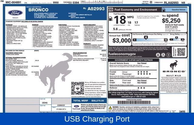 2024 Ford Bronco Everglades Hard Top 7 Speakers