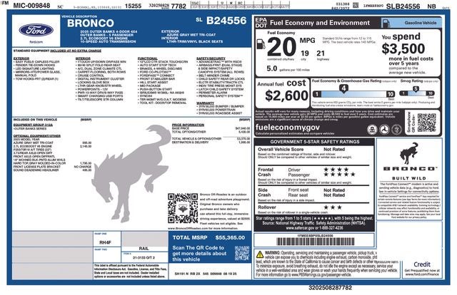 2025 Ford Bronco Outer Banks