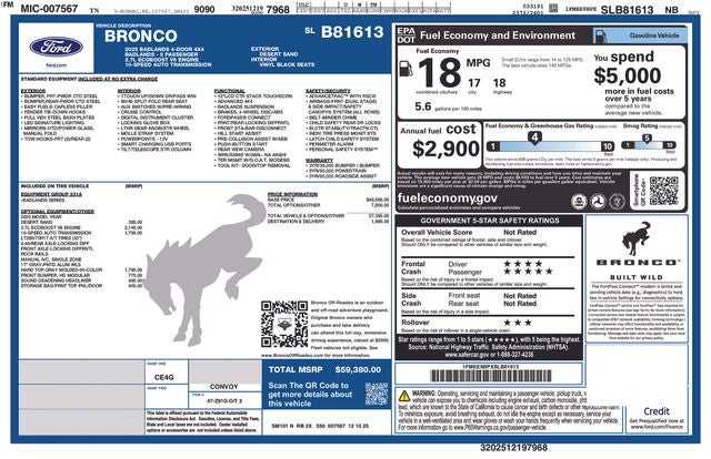 2025 Ford Bronco Badlands