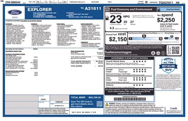 2026 Ford Explorer Platinum